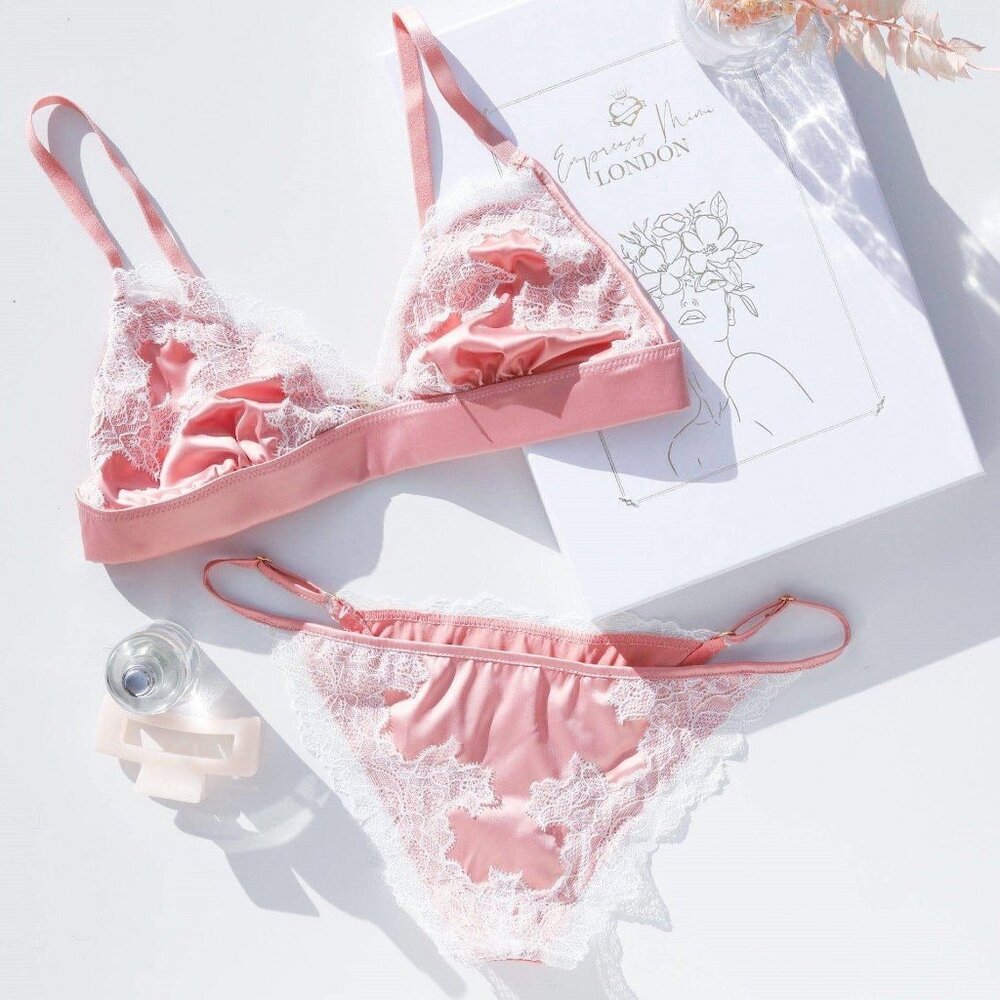 NWT - Empress Mimi La Vie Rose Bra and Panty Set